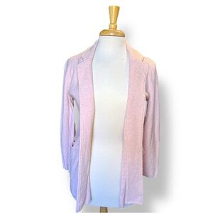 J. Crew Light Pink Open-Front Cardigan Blazer